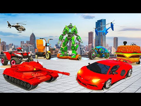 Police Car Tiger Robot Wars: Robot Battle in the City - Android GamePlay