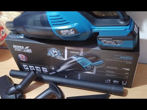 Dedra Dulkiu siurblys akumuliatorinis 18V video