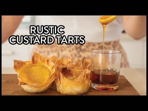 How To Make RUSTIC CUSTARD TARTS | Quick and Easy Custard Tart Recipe | Le Bon Baker