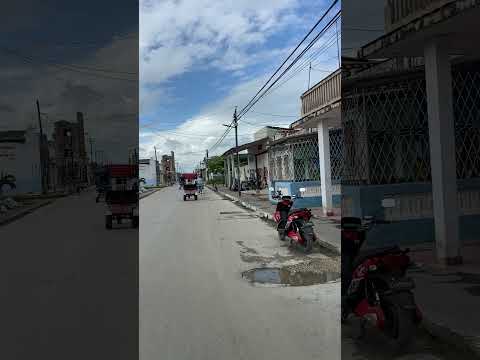 Caibarién y sus calles en Cuba.
