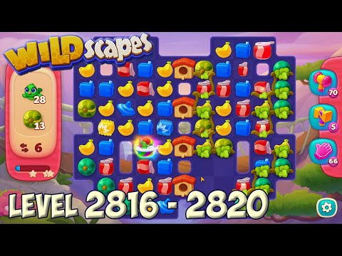Wildscapes level 2816 - 2820 🐼 Playrix HD