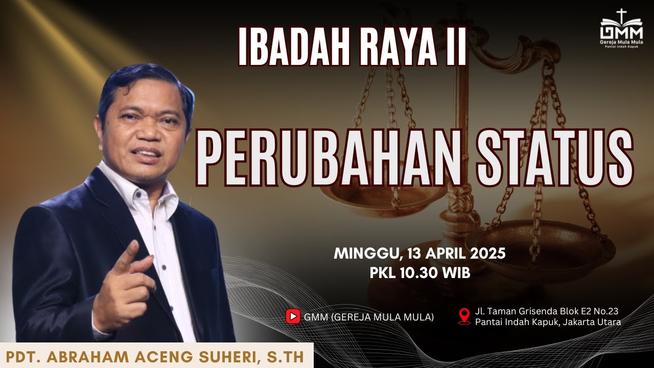 Sesi 2 – PERUBAHAN STATUS – Pdt. Abraham Aceng Suheri, S.Th. (130425)