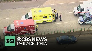 Chain-reaction crash shuts down part of I-95 in Delaware County, Pa.