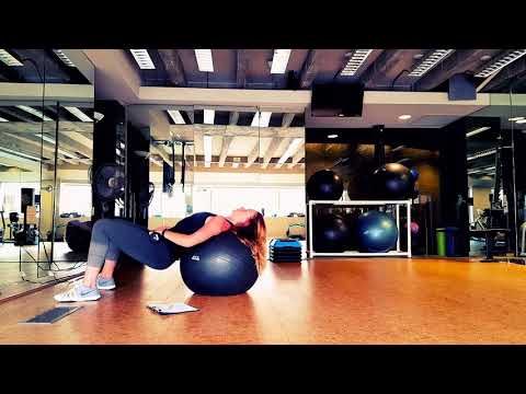 Bridge with Dumbbells  - Stability Ball - Mai Trainer