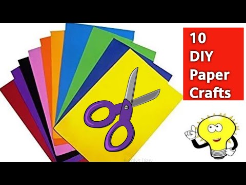 10 Paper Crafts Easy - Crafts With Paper - DIY Paper Crafts Ideas Video