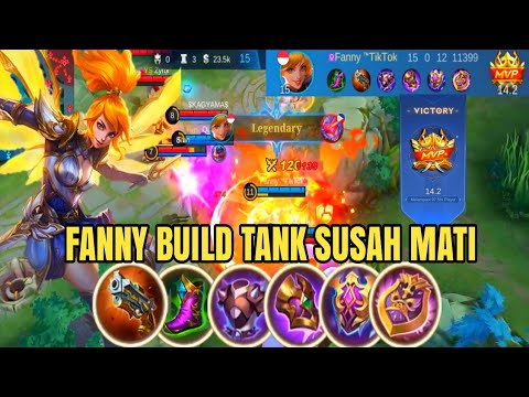 META BARU FANNY BUILD TANK SUSAH MATI DAMAGE SAKIT | mobile legends bang bang