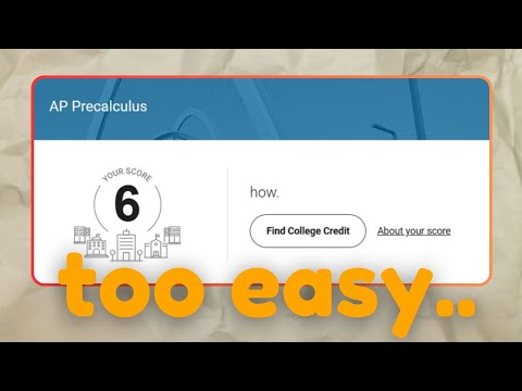 AP Precalculus is a joke.. here's why