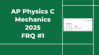 2025 AP Physics C Mechanics Free Response #1