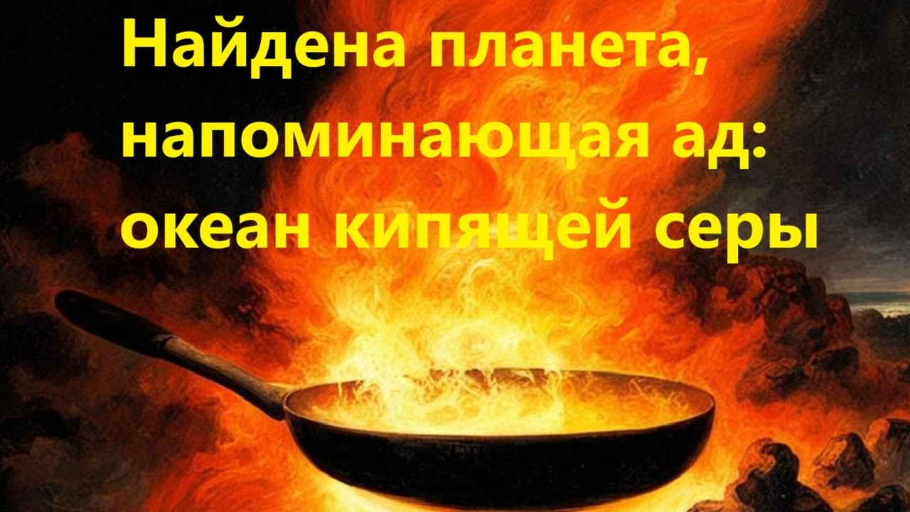 Найдена планета, напоминающая ад  океан кипящей серы