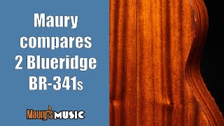 Video thumbnail for Maury Compares two Blueridge BR-341 Guitars by Maury's Music