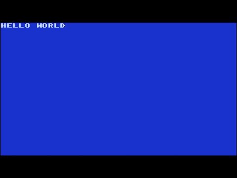 ATARI 5200 Hello World by Dan Boris 1998 PD
