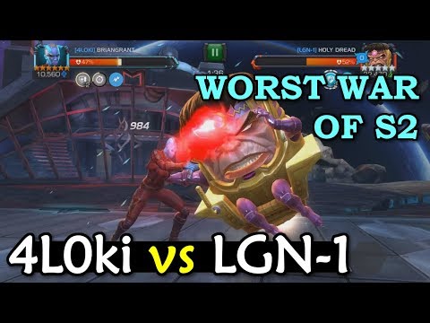 Alliance War: 4L0ki -vs- LGN-1 | Season 2, War 23 | Marvel Contest of Champions