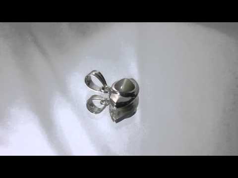 Catseye silver nazar pendent video