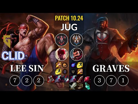 GEN Clid Lee Sin vs Graves Jungle - KR Patch 10.24