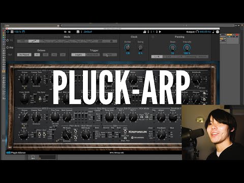 Knif Audio Knifonium - Pluck-Arp Demonstration with Matthew Wang