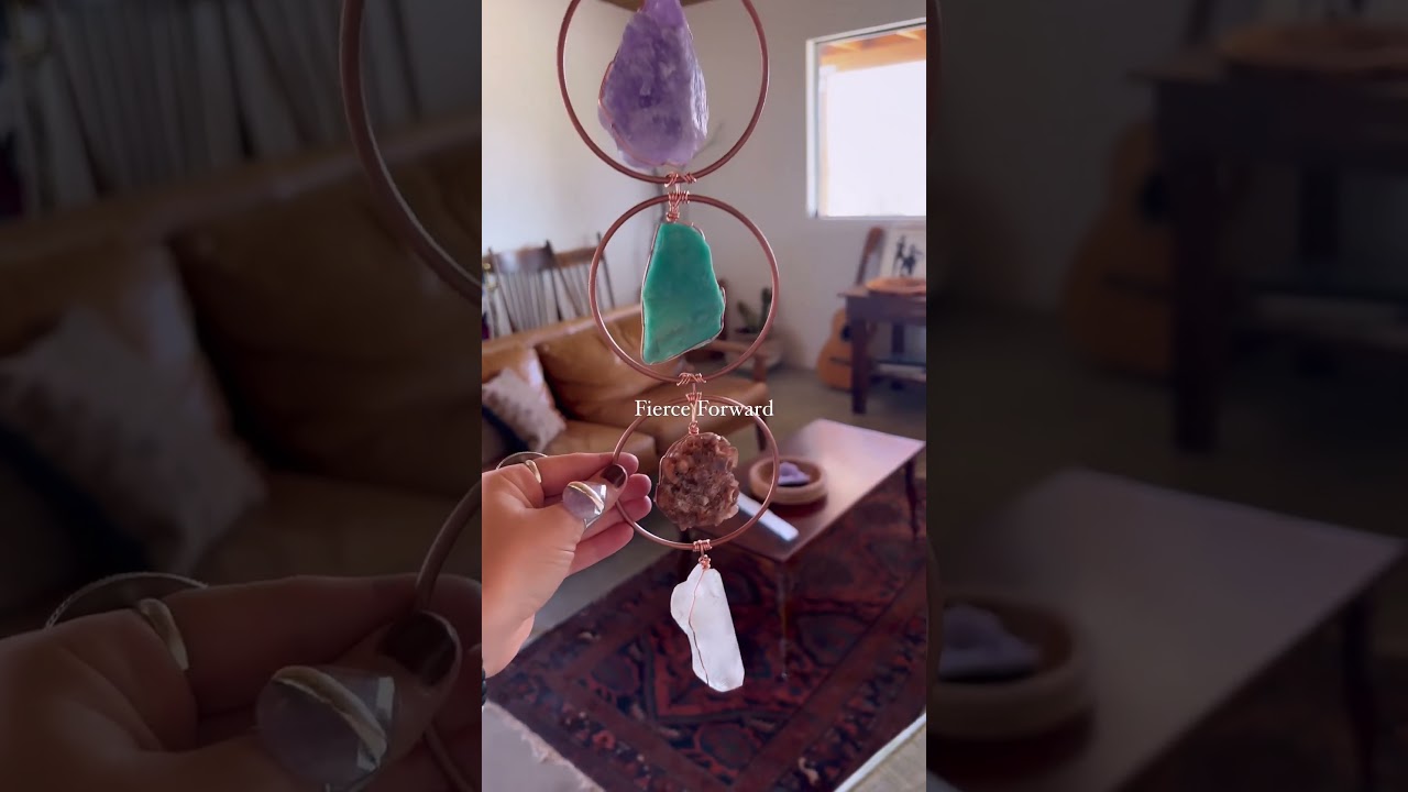 Gemstone and Crystal Home Decor, Fierce Forward Chakra Hangers