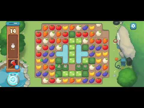 [Gameplay] We Bare Bears Match3 - Level 104 (No Boosters)