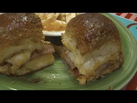 Ham & Cheese ~ Pull Apart Sandwiches ~ Party Sliders ~ Party Idea ~ Superbowl ~ Noreen's Kitchen