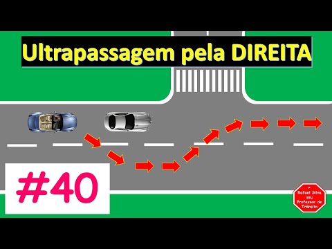 ULTRAPASSAGEM PELA DIREITA - CURSO DE PRIMEIRA HABILITAÇÃO - #40