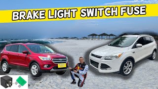 FORD ESCAPE STOP BRAKE LIGHT SWITCH FUSE LOCATION 2013 2014 2015 2016 2017 2018 2019