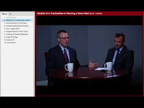 ICN Training on Demand: Practicalities in Planning a Dawn Raid