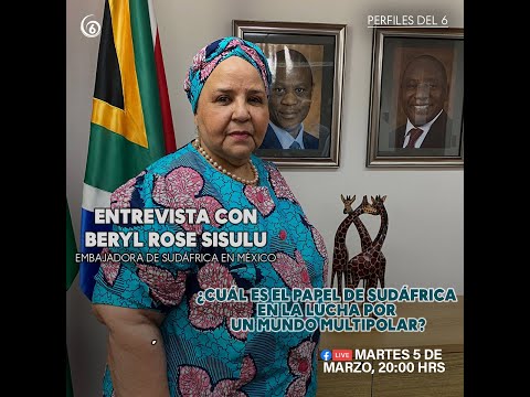 Especial: Entrevista con Beryl Rose Sisulu, embajadora de Sudáfrica en México | Perfiles Del 6