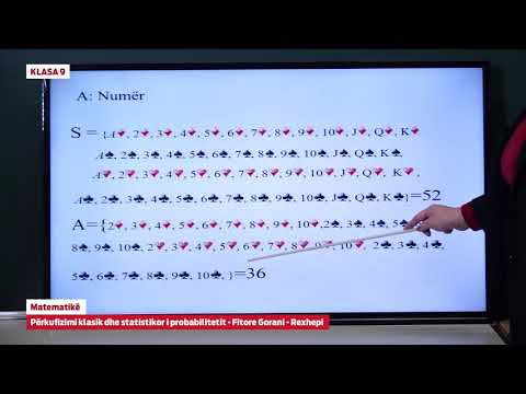 e Mesimi Klasa 9 - 9081   Matematike Perkufizimi klasik dhe statistikor i probabilitetit