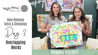 Intro Day 3 - Overlapping Words - Waffle Flower February Release