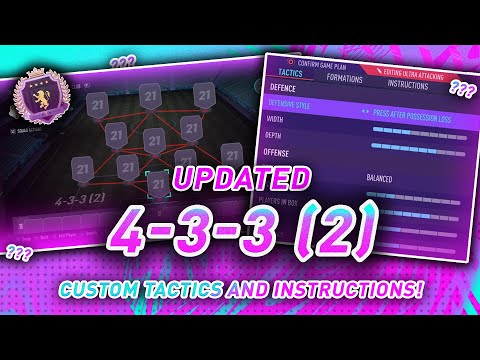 UPDATED 4-3-3 (2) CUSTOM TACTICS AND PLAYER INSTRUCTION - FIFA 21 Formation Guide and How To Use