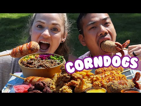 KOREAN CORN DOGS (RAMEN CHIP DOG, POTATO DOG, MARS BAR...