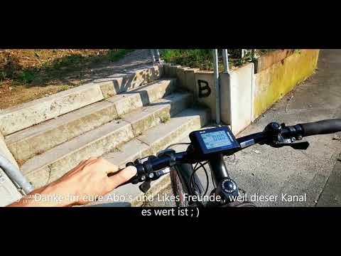 #Schiebehilfe #Anfahrhilfe #EBike #Fischer #Test #Berghoch #Treppe #Schotterweg grade Strecke XY9777