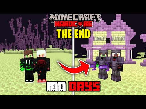 We Survived 100 Days In The END In Minecraft Hardcore | LordN Gaming