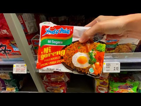 Instant Noodles in Asian Supermarket