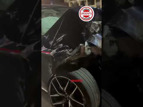 Motorista de Mercedes perde o controle, destrói camionete e invade posto, em Jataí
