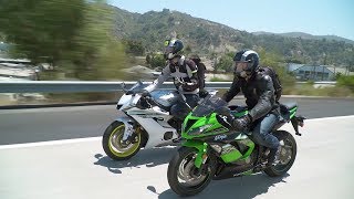 Sportbike vs. Naked Bike: ZX-6R vs. YZF-R6 & Z900 vs. FZ-09 — ON TWO WHEELS