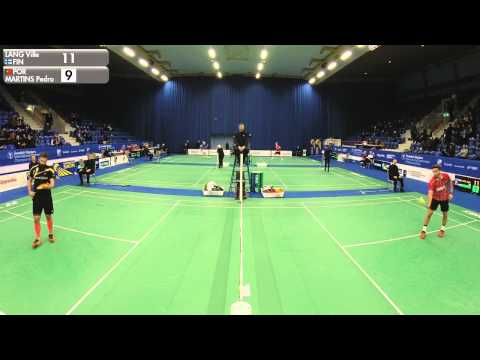 Badminton - Ville Lang vs Pedro Martins (MS, R16) - Swedish Masters 2016