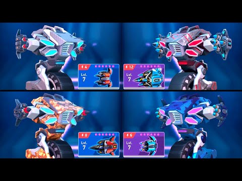 Slingshot with Cryo & Javelin Rack 12 8 6 4 - Mech Arena