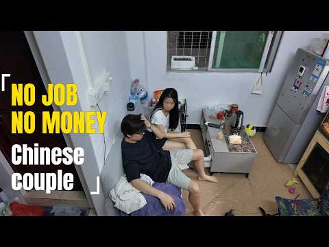 Poor Chinese Couples Real Life, Small Rental Room, Living In China No Job No Money