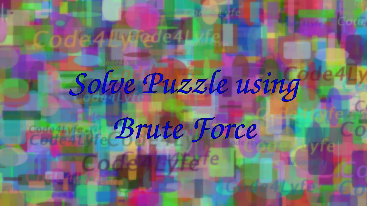 Self Descriptive Number solution using Brute Force