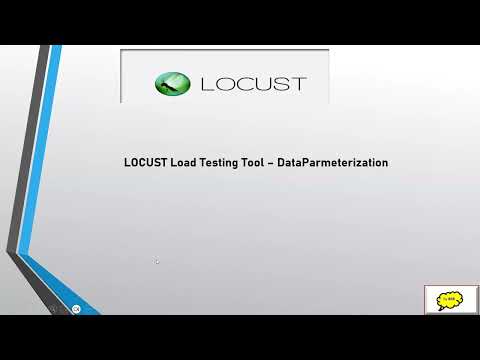 Locust performance testing tool - parameterization script