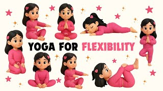 Easy Lying Down Yoga for Kids ✨ Perfect for Flexibility & Relaxation | Yoga for Kids | Jojo Yoga