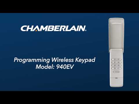 How to Program Chamberlain's 940EV Wireless Keypad to...