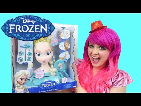 Disney Frozen Queen Elsa Majestic Styling Head | TOY REVIEW | KiMMi THE CLOWN Video