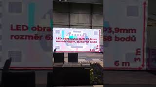 Pronájem - Vnitřní LED obrazovka 6x3m LED SMD P3,9mm