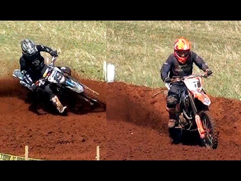 Disputa, tombo e ultrapassagens na corrida da Nacional Intermediaria no Velocross