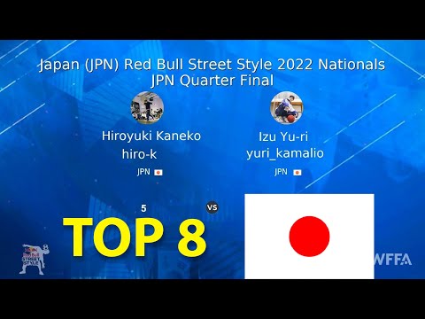 Hiro-K vs Yuri Kamalio | JAPAN TOP 8 REDBULL STREET STYLE | RBSS 2022 FREESTYLE FOOTBALL BATTLE