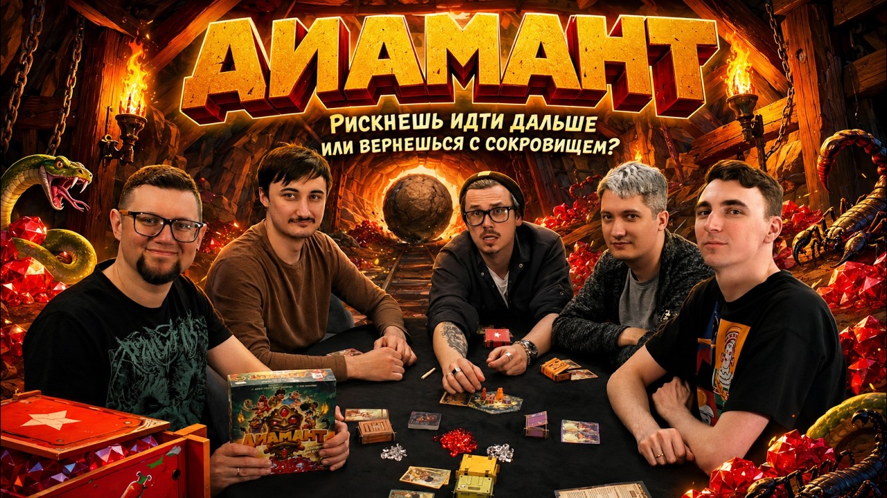 ДИАМАНТ 💎 играем в настольную игру на жадность и отвагу!