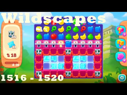 Wildscapes Level 1516 - 1520 HD Walkthrough | 3 - match game | gameplay | android | ios | pc | app