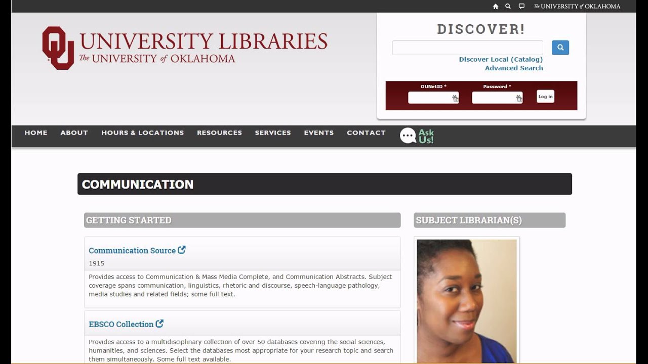 University Libraries Website Overview