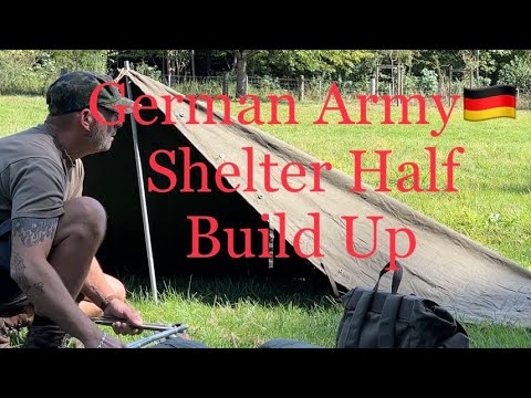 German Army Shelter Half - build up - Dackelgarage